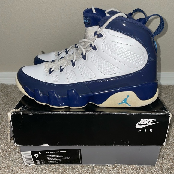 Air Jordan Retro 9 University Blue Mens Size 9.5 | Original Box main image 5